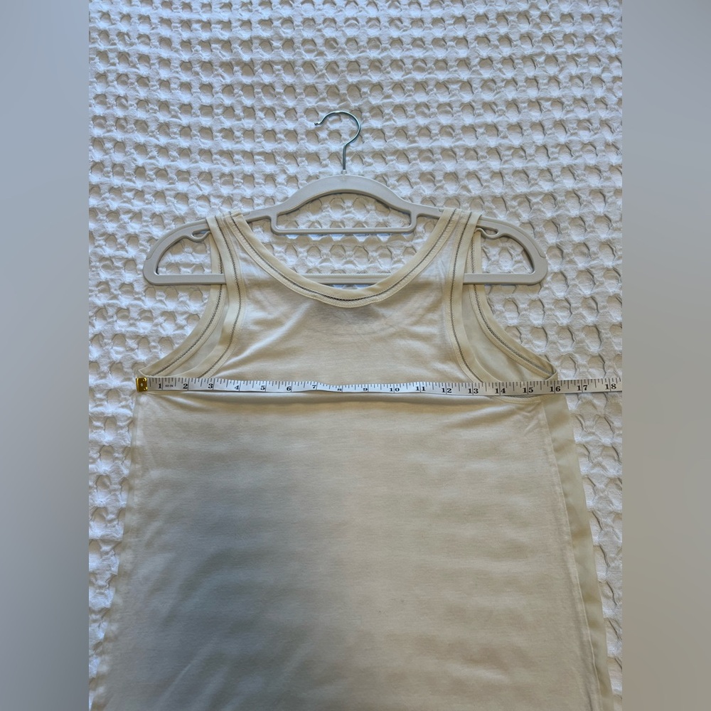 LOFT Ann Taylor Cream Flowy Tank - Picture 5 of 7